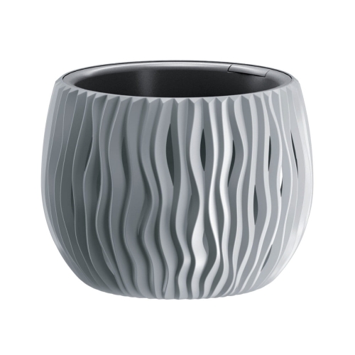 Doniczka Plastikowa Sandy Bowl 15 x 14cm - Jasny Szary