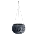 Doniczka Plastikowa Wisząca Sandy Bowl 24cm - Antracyt