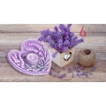 Świeca Lavender Holder Lampion 6x15cm - Fioletowy