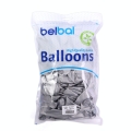 Balony Lateksowe Glossy Srebrne kpl. 100 sztuk - Srebrny