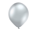 Balony Lateksowe Glossy Srebrne kpl. 100 sztuk - Srebrny