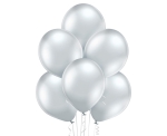 Balony Lateksowe Glossy Srebrne kpl. 100 sztuk - Srebrny