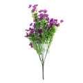 Bukszpan Bukiet z Kwiatkami 28cm - Zielony/Fioletowy