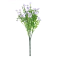 Bukszpan Bukiet z Kwiatkami 28cm - Zielony/Jasny Fioletowy