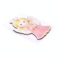 Anioł Drewniany do Zawieszenia 24cm - 2 kolory