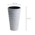 Doniczka Plastikowa Sand Slim 52cm - Biały