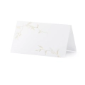 Wizytówki Papierowe na Stół 9,5 x 5,5cm kpl. 10szt - Złote Gałązki
