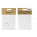 Wizytówki Papierowe na Stół 9,5 x 5,5cm kpl. 10szt - Złote Gałązki