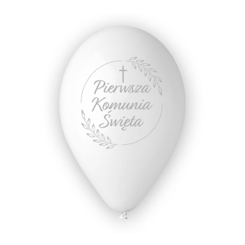 Balony Komunijne Kłosy kpl. 25szt - Biały
