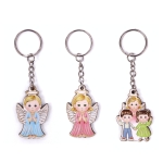 Brelok Anioł Drewniany 4,5cm - 3 wzory