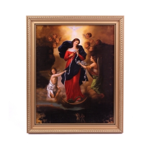 Obraz Matka Boska Rozwiązująca Węzły 23 x 28cm