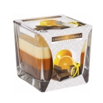 Świeca Zapachowa w Szkle 3 Kolory - Czekolada/Pomarańcza