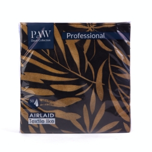 Serwetki Flizelinowe PAW Professional Airlaid Golden Leaves kpl. 50szt