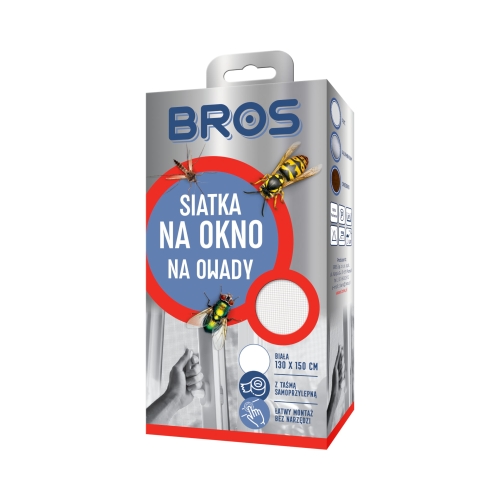 Bros Siatka na Okno Biała 130x150cm