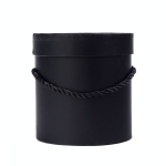 Pudełko Flower Box Papierowy Okrągły 12,7cm - Czarny