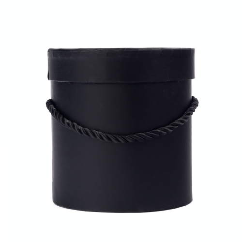 Pudełko Flower Box Papierowy Okrągły 12,7cm - Czarny
