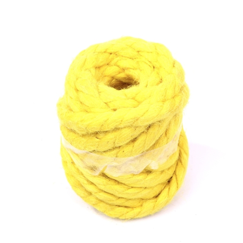 Sznurek Jutowy 10mm 6,5mb - Żółty