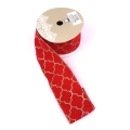 Wstążka Materiałowa z Brokatem 6,3cm - 4 kolory