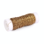 Drut Florystyczny Karbowany 25g - Złoty