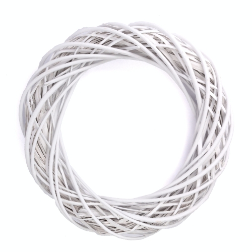 Koło Wiklinowe Wianek 45cm - Biały