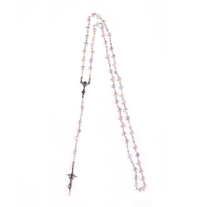 Różaniec Komunijny Serce 6mm kpl. 10szt - Opal