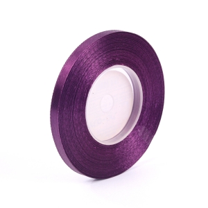Wstążka Satynowa 6mm 32mb - Ciemny Fioletowy Nr 334