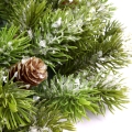Wianek Świerkowy z Szyszkami Ośnieżony 32cm