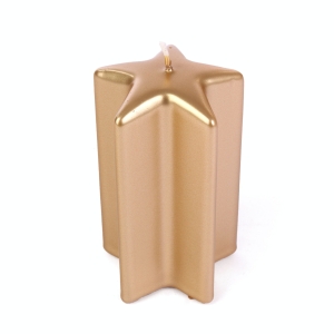 Świeca Gwiazda 7x13cm - Złoty