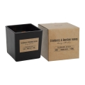 Świeca Zapachowa w Szkle Drewniany Knot 170g - Żurawina/Liście Bambusa
