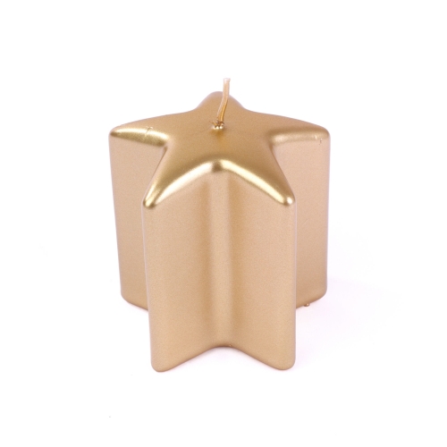 Świeca Gwiazda 7x8cm - Złoty