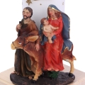 Świeca Szopka z Diodą Św. Rodzina na Osiołku 22cm