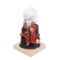 Świeca Szopka z Diodą Św. Rodzina na Osiołku 22cm