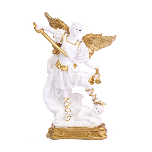 Figurka Św. Michał Archanioł 19cm - Biały/Złoty