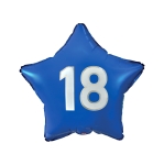 Balon Foliowy Gwiazda 18 - Niebieski