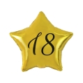 Balon Foliowy Gwiazda 18 - Złoty