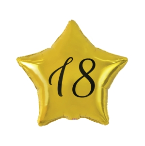 Balon Foliowy Gwiazda 18 - Złoty