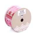 Wstążka Świąteczna Jutowa 6,3cm 6,4mb - 2 kolory