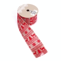 Wstążka Świąteczna Jutowa 6,3cm 6,4mb - 2 kolory