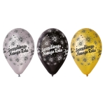 Balony na Sylwestra Szczęśliwego Nowego Roku kpl. 6szt