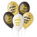 Balony na Sylwestra Witamy Nowy Rok kpl. 5szt 
