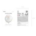 Balon Foliowy Zegar 35cm - Biały