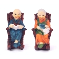 Figurka Dekoracyjna Babcia/Dziadek w Fotelu 7cm 