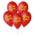 Balony na Walentynki I Love You kpl. 5szt