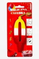 Magiczna Świeczka Urodzinowa Cyfra 0-9 Niegasnąca - 10cm