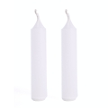 Świeca Kolędowa Słupek 2x8,5cm kpl. 2szt - Biały