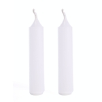 Świeca Kolędowa Słupek 2x8,5cm kpl. 2szt - Biały