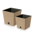 Doniczka Furu Square ECO Wood 24x23cm - Natural