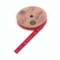 Wstążka Welurowa Kocham Cię 1,5cm 9mb - Czerwony