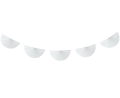 Girlanda Papierowa Białe Wachlarze 360cm 