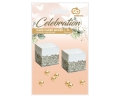 Pudełka Papierowe 5x5cm kpl. 6szt - Złoty Ornament